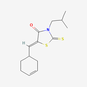 5-(3-cyclohexen-1-ylmethylene)-3-isobutyl-2-thioxo-1,3-thiazolidin-4-one