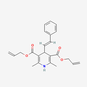 diallyl 2,6-dimethyl-4-(2-phenylvinyl)-1,4-dihydro-3,5-pyridinedicarboxylate