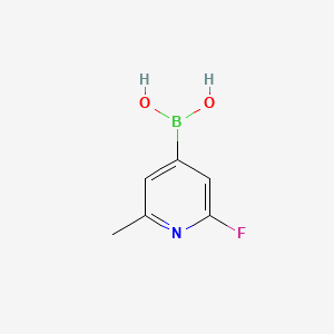 molecular formula C6H7BFNO2 B590795 (2-Fluoro-6-methylpyridin-4-YL)boronic acid CAS No. 1310404-78-4