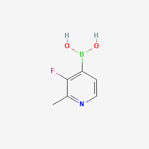 molecular formula C6H7BFNO2 B590798 (3-氟-2-甲基吡啶-4-基)硼酸 CAS No. 1310383-56-2