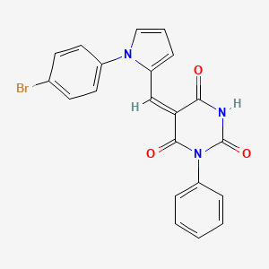 5-{[1-(4-bromophenyl)-1H-pyrrol-2-yl]methylene}-1-phenyl-2,4,6(1H,3H,5H)-pyrimidinetrione