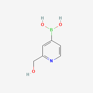 molecular formula C6H8BNO3 B590803 (2-(羟甲基)吡啶-4-基)硼酸 CAS No. 1414973-10-6