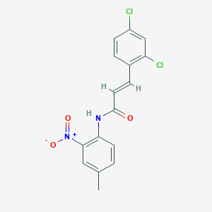 3-(2,4-dichlorophenyl)-N-(4-methyl-2-nitrophenyl)acrylamide