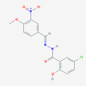 5-chloro-2-hydroxy-N'-(4-methoxy-3-nitrobenzylidene)benzohydrazide