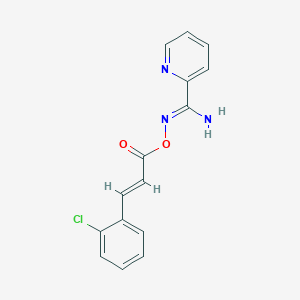 N'-{[3-(2-chlorophenyl)acryloyl]oxy}-2-pyridinecarboximidamide