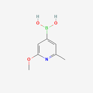 molecular formula C7H10BNO3 B590810 (2-Methoxy-6-methylpyridin-4-YL)boronic acid CAS No. 1309443-98-8
