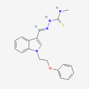 molecular formula C19H20N4OS B5908111 1-(2-phenoxyethyl)-1H-indole-3-carbaldehyde N-methylthiosemicarbazone 