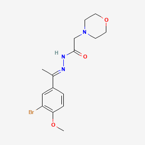 N'-[1-(3-bromo-4-methoxyphenyl)ethylidene]-2-(4-morpholinyl)acetohydrazide