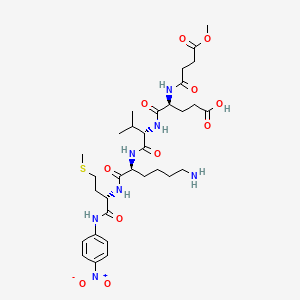 molecular formula C32H49N7O11S B590812 Meosuc-glu-val-lys-met-pna CAS No. 138486-85-8