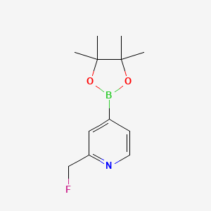 2-(Fluoromethyl)-4-(4,4,5,5-tetramethyl-1,3,2-dioxaborolan-2-yl)pyridine