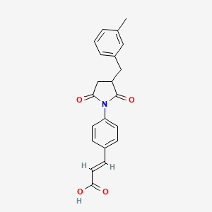 3-{4-[3-(3-methylbenzyl)-2,5-dioxo-1-pyrrolidinyl]phenyl}acrylic acid