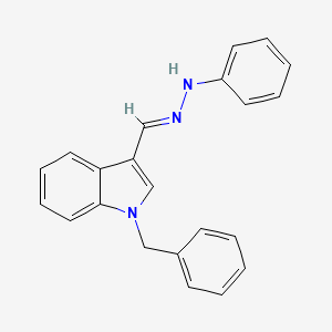 molecular formula C22H19N3 B5908196 1-benzyl-1H-indole-3-carbaldehyde phenylhydrazone 