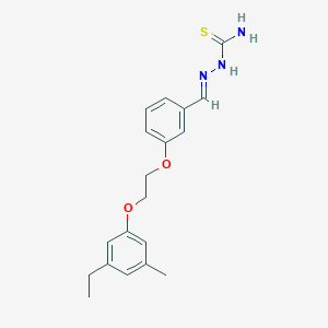 molecular formula C19H23N3O2S B5908222 3-[2-(3-ethyl-5-methylphenoxy)ethoxy]benzaldehyde thiosemicarbazone 