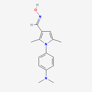molecular formula C15H19N3O B5908229 1-[4-(dimethylamino)phenyl]-2,5-dimethyl-1H-pyrrole-3-carbaldehyde oxime 