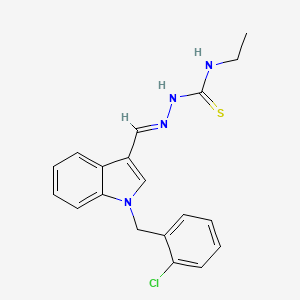 molecular formula C19H19ClN4S B5908235 1-(2-chlorobenzyl)-1H-indole-3-carbaldehyde N-ethylthiosemicarbazone 