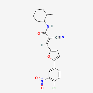 3-[5-(4-chloro-3-nitrophenyl)-2-furyl]-2-cyano-N-(2-methylcyclohexyl)acrylamide