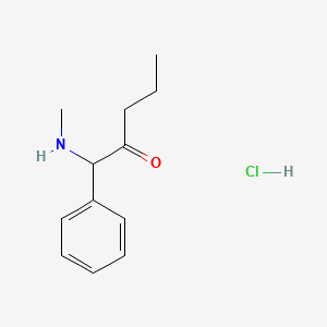 1-(Methylamino)-1-phenylpentan-2-one;hydrochloride