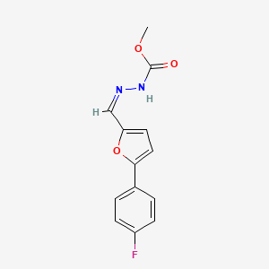 molecular formula C13H11FN2O3 B5908288 methyl 2-{[5-(4-fluorophenyl)-2-furyl]methylene}hydrazinecarboxylate 