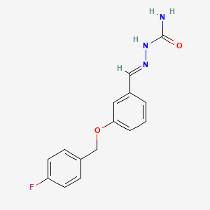 molecular formula C15H14FN3O2 B5908314 3-[(4-fluorobenzyl)oxy]benzaldehyde semicarbazone 