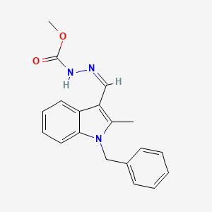 methyl 2-[(1-benzyl-2-methyl-1H-indol-3-yl)methylene]hydrazinecarboxylate