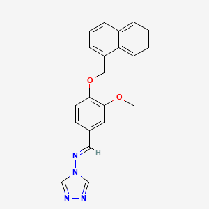 N-[3-methoxy-4-(1-naphthylmethoxy)benzylidene]-4H-1,2,4-triazol-4-amine