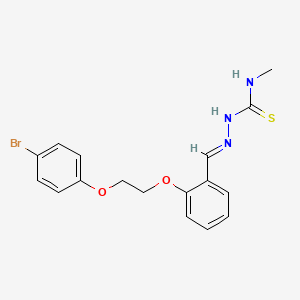 molecular formula C17H18BrN3O2S B5908438 2-[2-(4-bromophenoxy)ethoxy]benzaldehyde N-methylthiosemicarbazone 