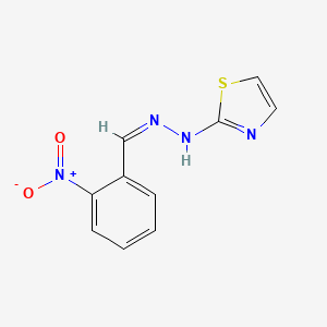 molecular formula C10H8N4O2S B5908453 2-nitrobenzaldehyde 1,3-thiazol-2-ylhydrazone 