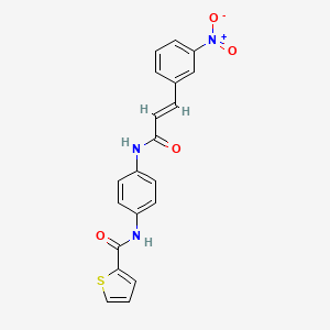 N-(4-{[3-(3-nitrophenyl)acryloyl]amino}phenyl)-2-thiophenecarboxamide