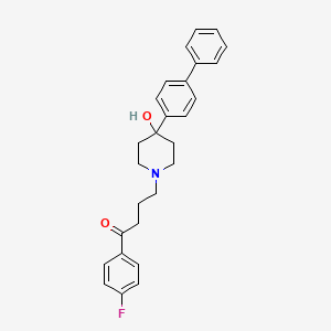 molecular formula C27H28FNO2 B590857 4-(4-[1,1'-Biphenyl]-4-yl-4-hydroxy-1-piperidinyl)-1-(4-fluorophenyl)-1-butanone CAS No. 1347289-37-5