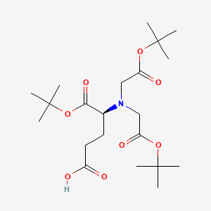 molecular formula C21H37NO8 B590862 N,N-双[2-(1,1-二甲基乙氧基)-2-氧代乙基]-L-谷氨酸1-(1,1-二甲基乙基)酯 CAS No. 862778-55-0
