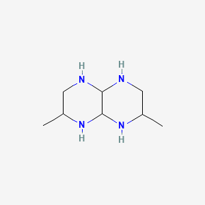 molecular formula C8H18N4 B590869 2,7-Dimethyldecahydropyrazino[2,3-B]pyrazine CAS No. 133907-77-4