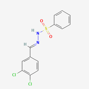 molecular formula C13H10Cl2N2O2S B5908697 N'-(3,4-dichlorobenzylidene)benzenesulfonohydrazide 