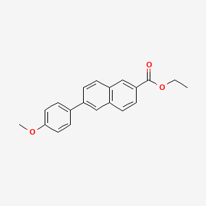 molecular formula C20H18O3 B590871 Ethyl 6-(4-methoxyphenyl)-2-naphthoate CAS No. 1334137-82-4