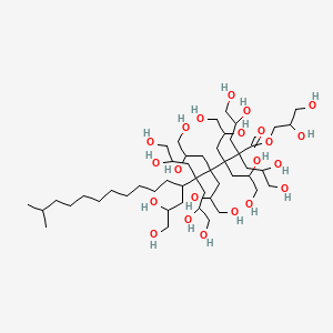 molecular formula C48H96O22 B590874 聚甘油-10 异硬脂酸酯 CAS No. 133738-23-5