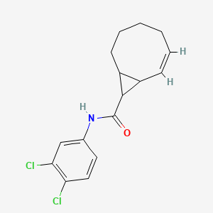 molecular formula C16H17Cl2NO B5908745 N-(3,4-dichlorophenyl)bicyclo[6.1.0]non-2-ene-9-carboxamide 