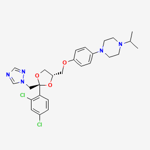 molecular formula C26H31Cl2N5O3 B590875 rel-(2S,4S)-特康唑 CAS No. 1486497-66-8