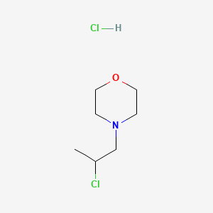 molecular formula C7H15Cl2NO B590877 4-(2-Chloropropyl)morpholine hydrochloride CAS No. 100859-99-2