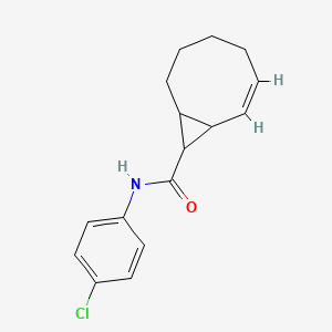 molecular formula C16H18ClNO B5908789 N-(4-chlorophenyl)bicyclo[6.1.0]non-2-ene-9-carboxamide 