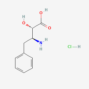 molecular formula C10H14ClNO3 B590879 (2S,3S)-3-Amino-2-hydroxy-4-phenylbutyric acid hydrochloride CAS No. 129593-20-0