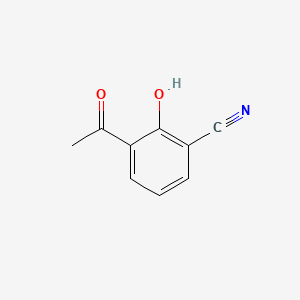 molecular formula C9H7NO2 B590882 3-Acetyl-2-hydroxybenzonitrile CAS No. 128546-86-1