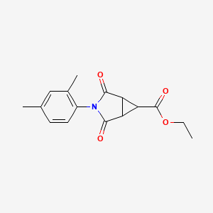 molecular formula C16H17NO4 B5908835 ethyl 3-(2,4-dimethylphenyl)-2,4-dioxo-3-azabicyclo[3.1.0]hexane-6-carboxylate 