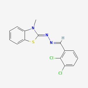 molecular formula C15H11Cl2N3S B5908836 2,3-dichlorobenzaldehyde (3-methyl-1,3-benzothiazol-2(3H)-ylidene)hydrazone 