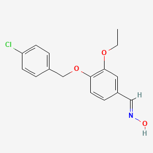 molecular formula C16H16ClNO3 B5908849 4-[(4-chlorobenzyl)oxy]-3-ethoxybenzaldehyde oxime 