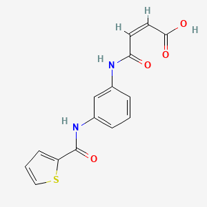 molecular formula C15H12N2O4S B5908962 4-oxo-4-({3-[(2-thienylcarbonyl)amino]phenyl}amino)-2-butenoic acid 