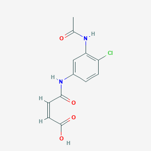 molecular formula C12H11ClN2O4 B5909084 4-{[3-(acetylamino)-4-chlorophenyl]amino}-4-oxo-2-butenoic acid 