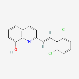 molecular formula C17H11Cl2NO B5909122 2-[2-(2,6-dichlorophenyl)vinyl]-8-quinolinol 