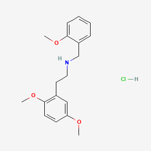 molecular formula C18H24ClNO3 B590917 2-(2,5-Dimethoxyphenyl)-N-(2-methoxybenzyl)ethanamine hydrochloride CAS No. 1566571-52-5