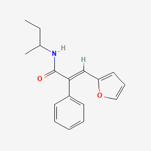 N-(sec-butyl)-3-(2-furyl)-2-phenylacrylamide