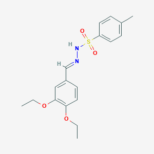molecular formula C18H22N2O4S B5909191 N'-(3,4-diethoxybenzylidene)-4-methylbenzenesulfonohydrazide 