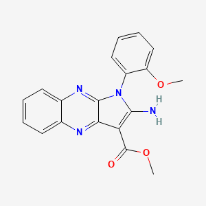 methyl 2-amino-1-(2-methoxyphenyl)-1H-pyrrolo[2,3-b]quinoxaline-3-carboxylate
